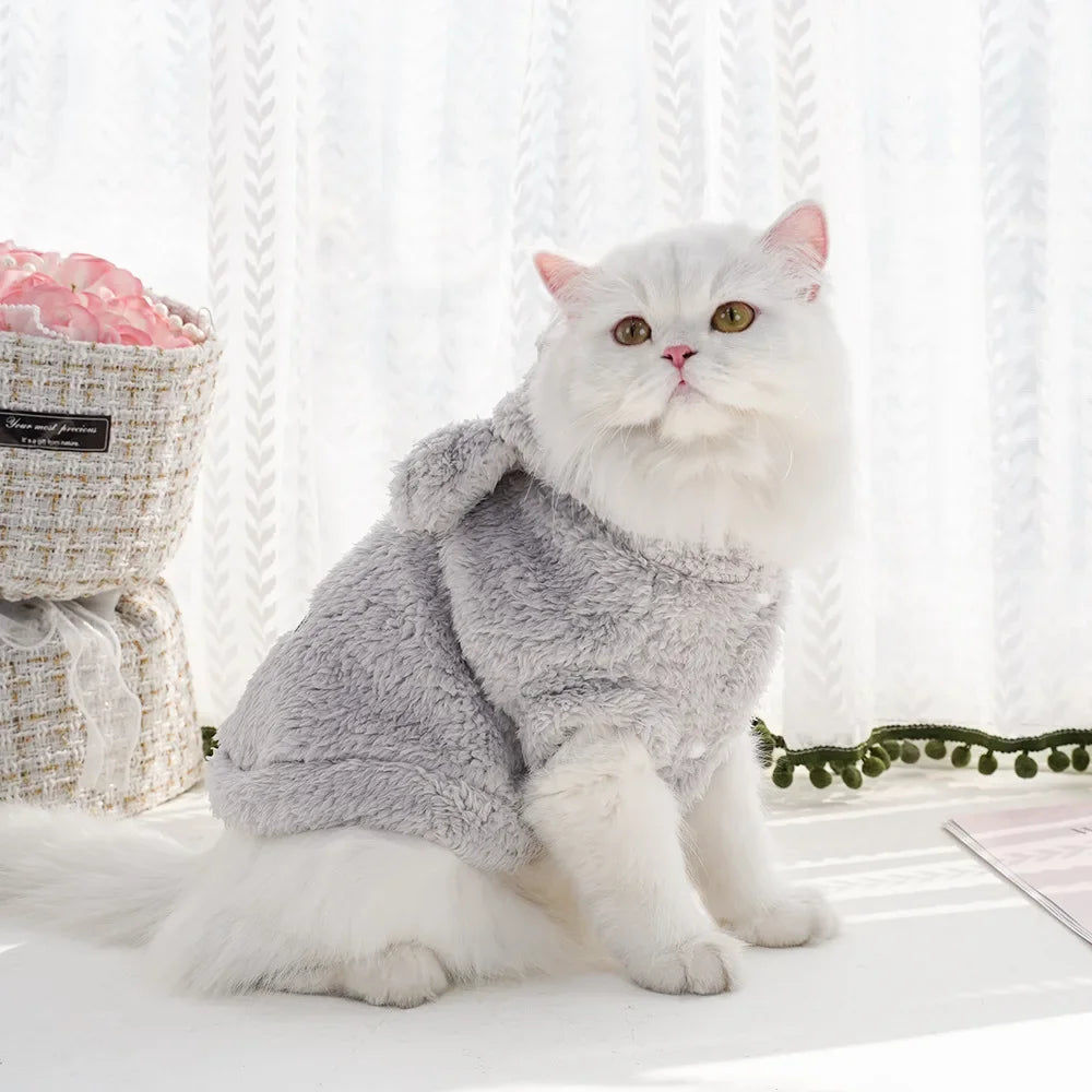 Soft Fleece Dog Hoodie – Winter Pet Jacket