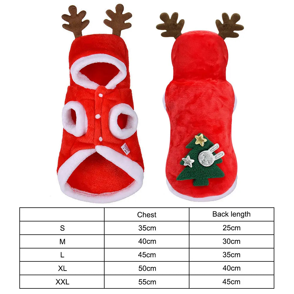 Christmas Pet Hoodie for Dogs & Cats