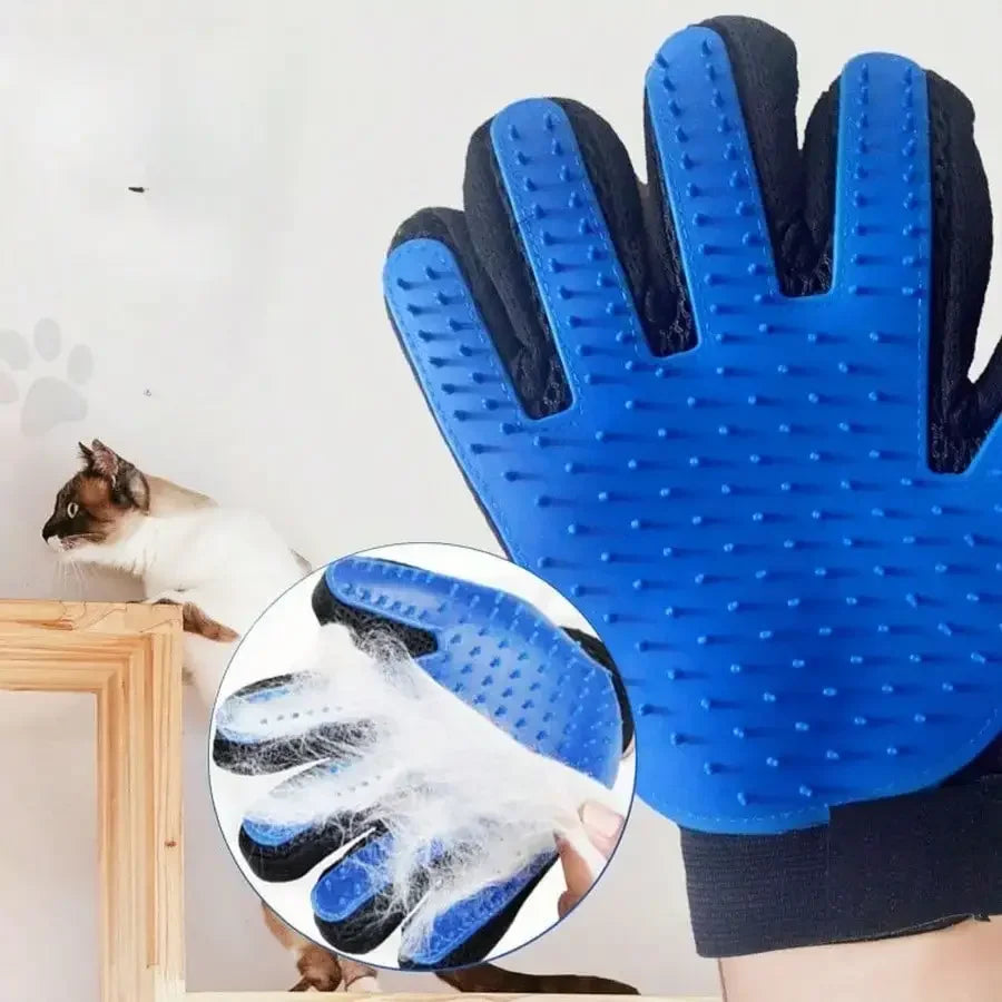 Premium Pet Grooming Gloves – 2-in-1 Deshedding & Bath Mitt for Cats & Dogs