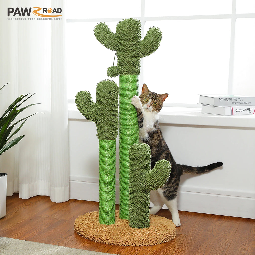 Cactus Cat Tree Tower with Condo & Hammock