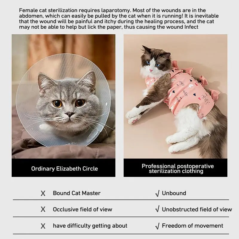 Cat Recovery Suit – Anti-Licking Bodysuit