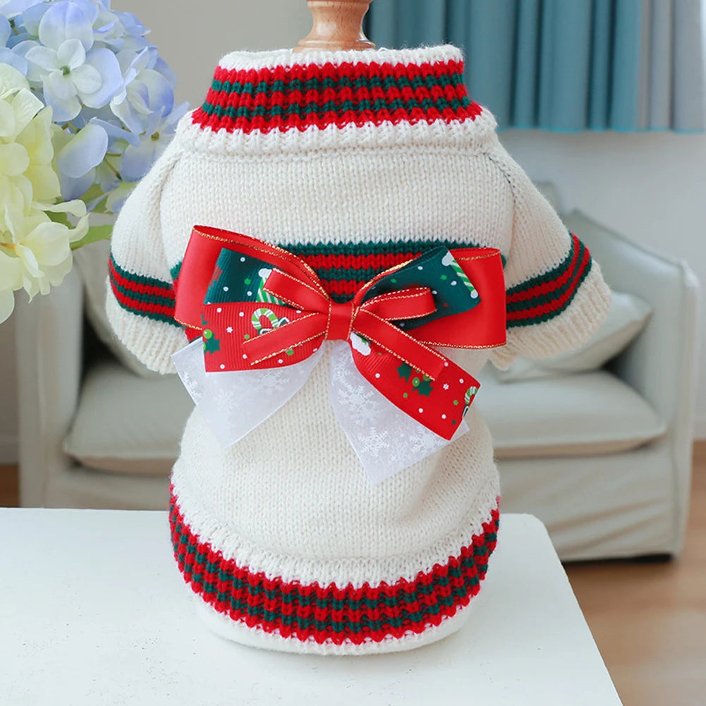 Knitted Christmas Sweater for Cats & Small Dogs